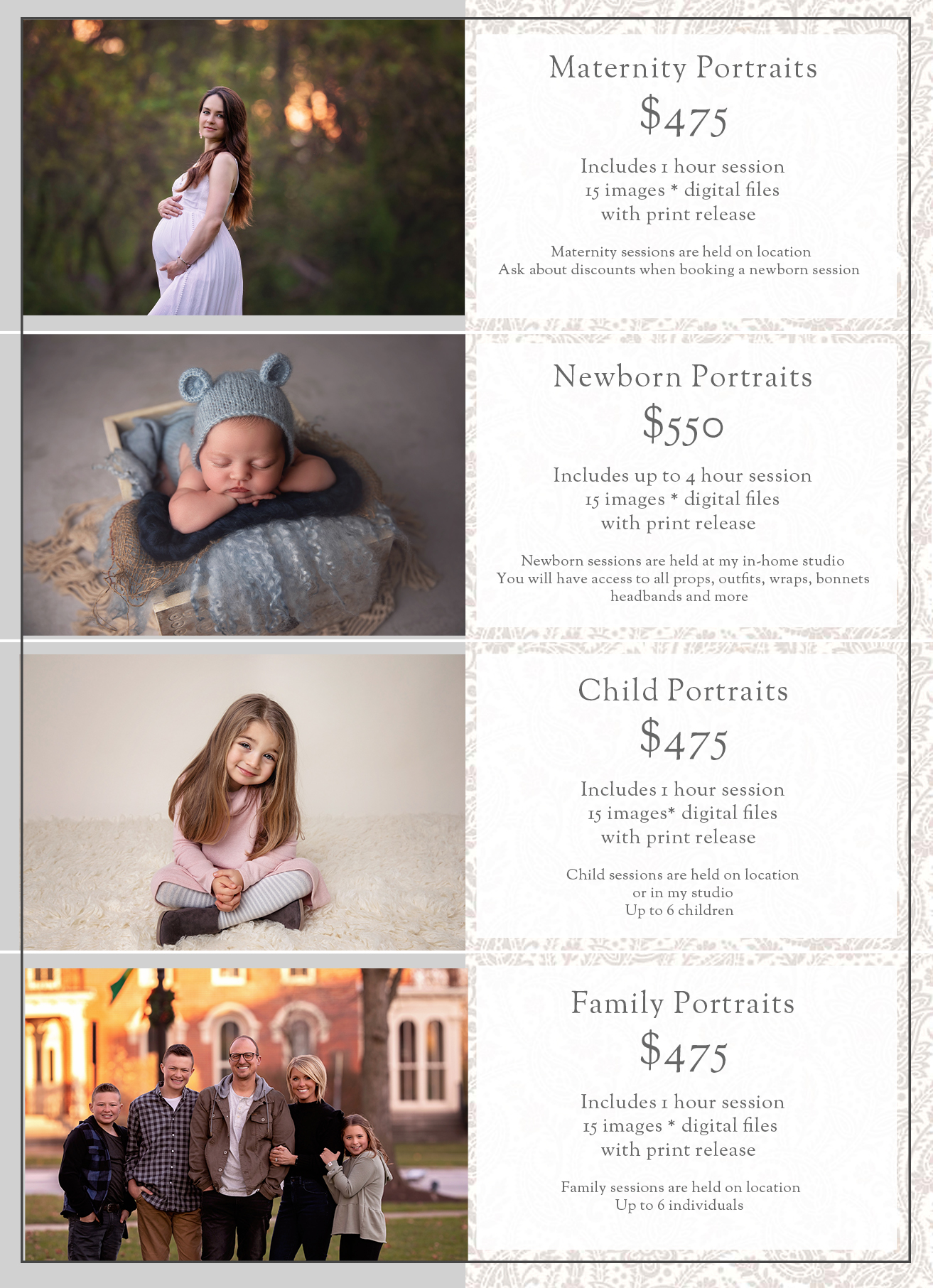 2024 Family Portrait Photography Cost (with Local Prices) // Fash